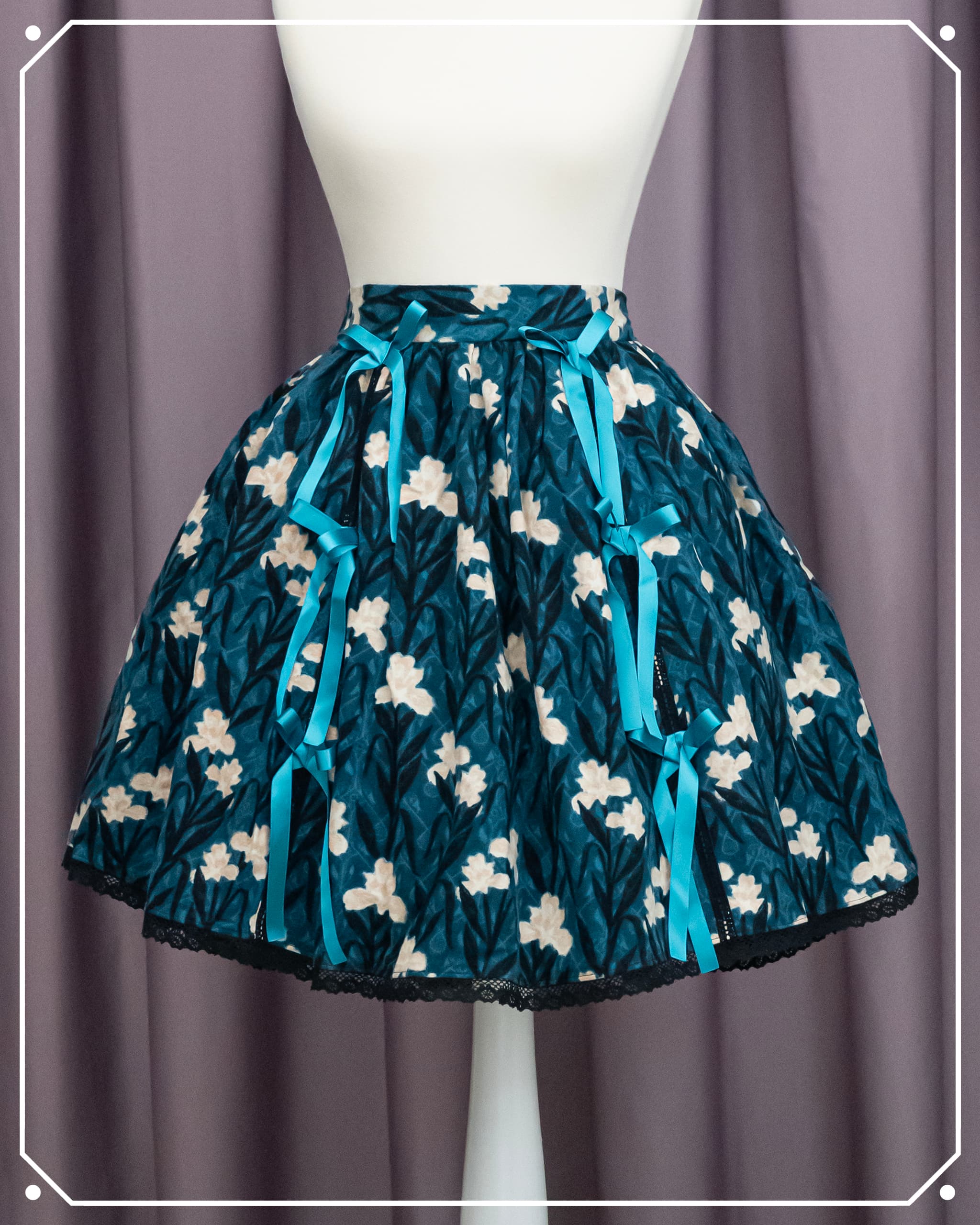 Cemetery Iris Bustle Skirt