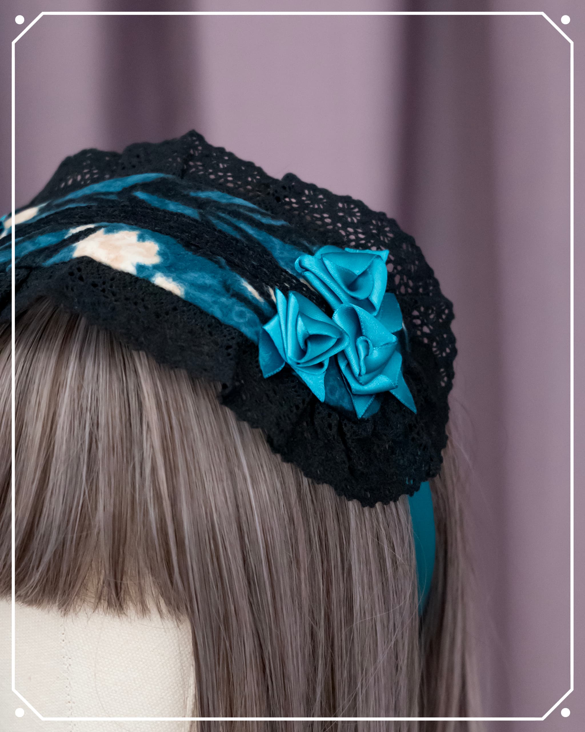 Cemetery Iris Rectangle Headdress