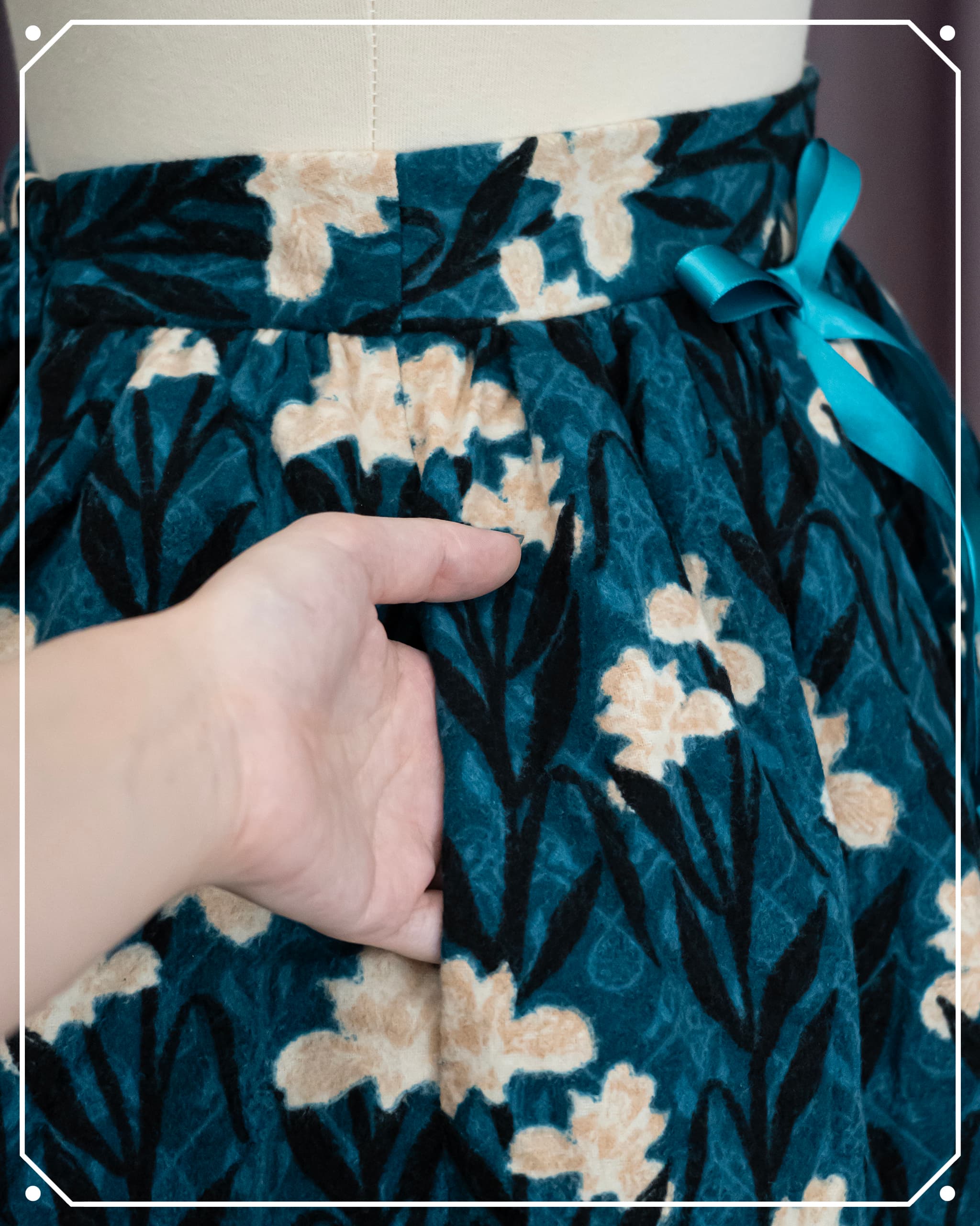 Cemetery Iris Bustle Skirt