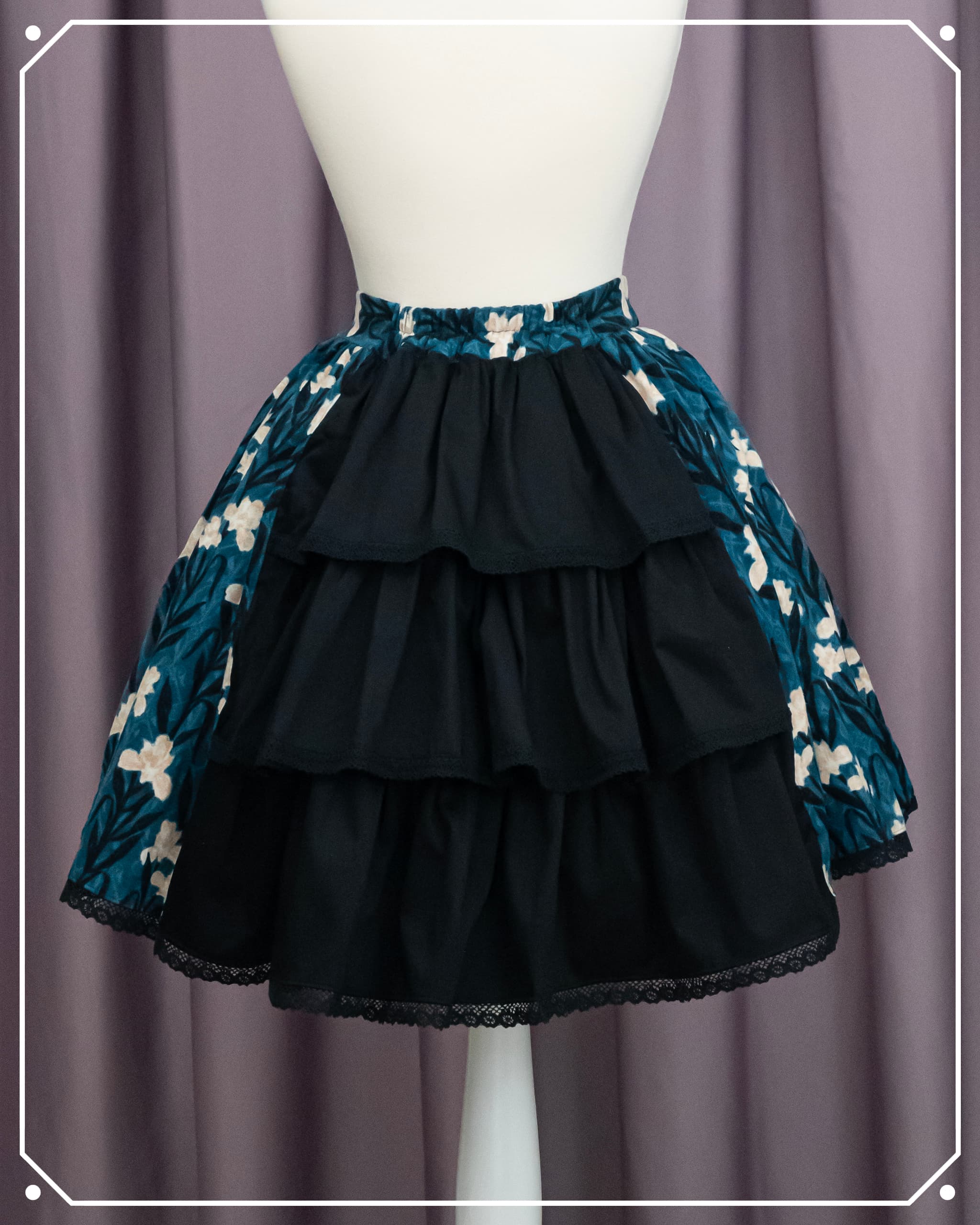 Cemetery Iris Bustle Skirt