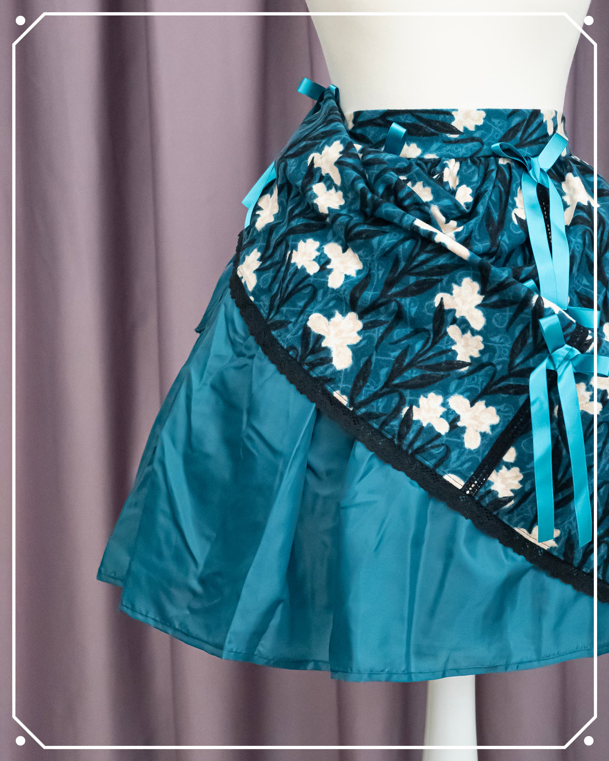 Cemetery Iris Bustle Skirt